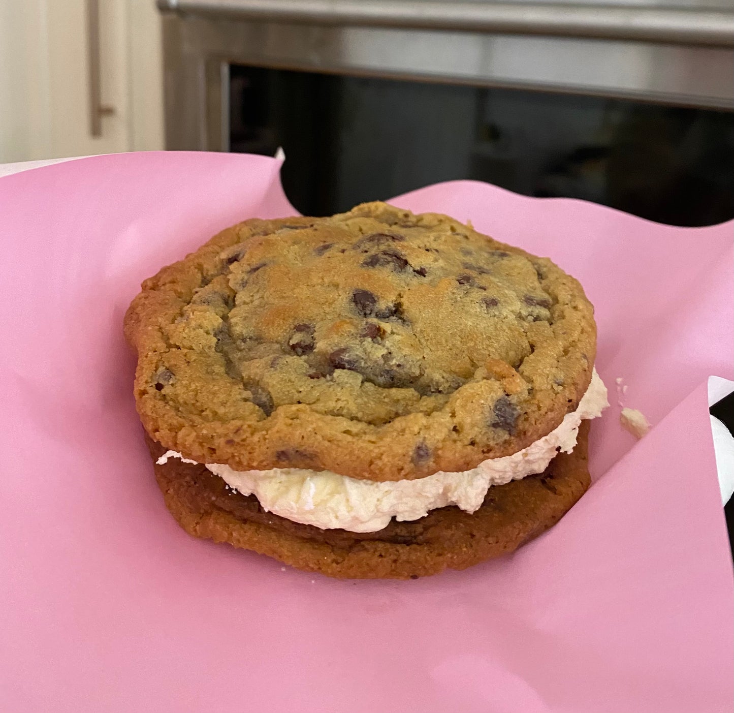 Sourdough Vanilla Bean Chocolate-Chip Cookie Sandwich